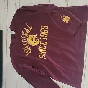 Gap KIDS SESAME STREET LONG SLEEVE SHIRT, Burgundy -YL